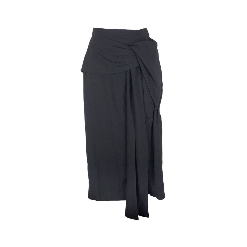 Petal & Pup Sndys Zanita Midi Skirt Black Wrap Tie Womens Size 2